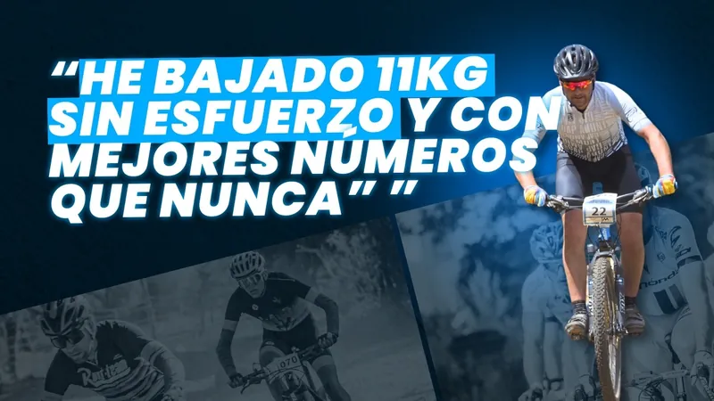 Álvaro, ciclista, en su vídeo de resultados