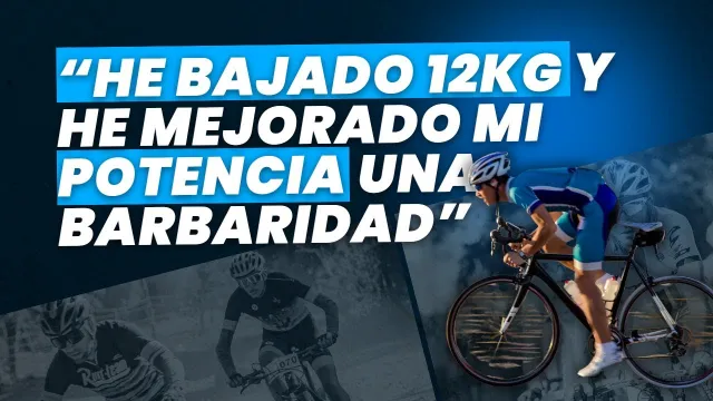 Juan Raúl, ciclista, en su vídeo de resultados