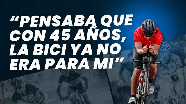 Miguel Ángel, ciclista, en su vídeo de resultados