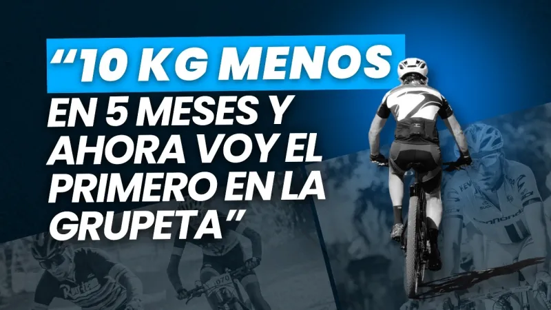Toño, ciclista, en su vídeo de resultados