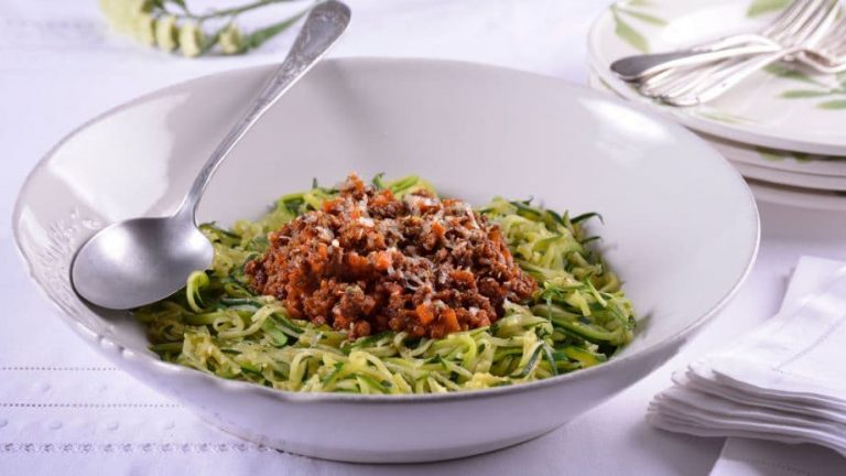 Dieta PSMF - Espaguetis de calabacín
